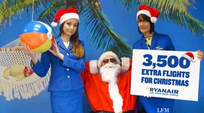 Ryanair mit 3.500 Flügen mehr zu Weihnachten