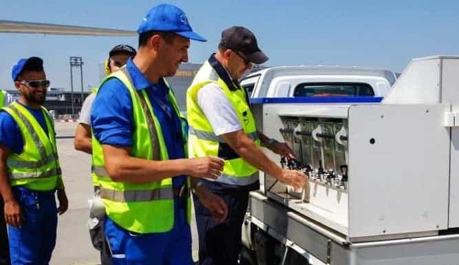 60 Grad auf dem Vorfeld – 1.000 Liter für Mitarbeiter