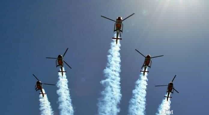 Airshow Breitscheid 2015 mit Hubschrauber Kunstflug