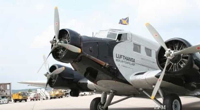 Junkers Ju 52 zu Gast am Flughafen Stuttgart