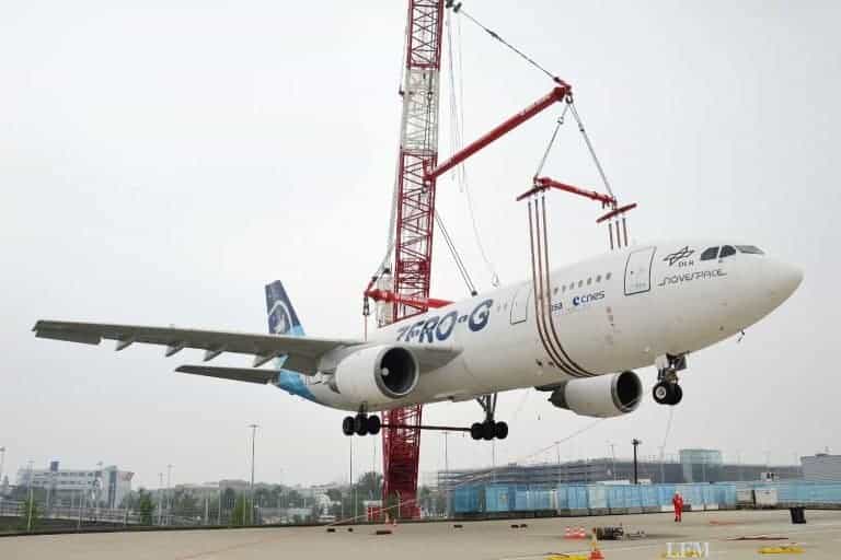 Zero G am Schwerlastkran: Am Ziel angekommen