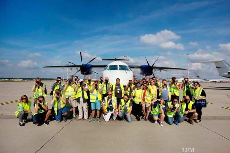 Spotter erhielten extra Rundfahrt übers Vorfeld