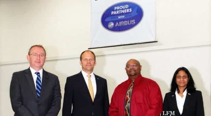 200.000. Flugzeugsitz von Recaro in Fort Worth