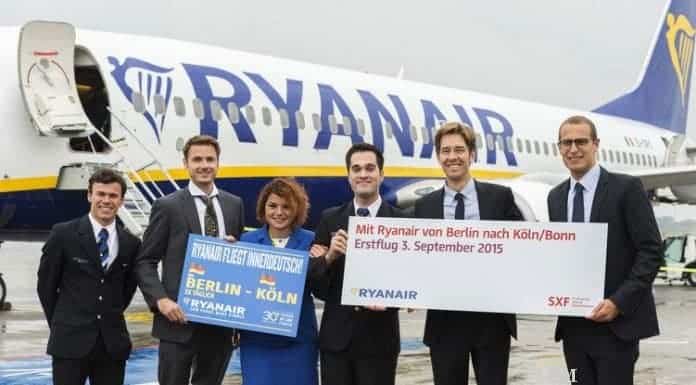 Ryanair startet tägliche Verbindung Berlin – Köln Bonn