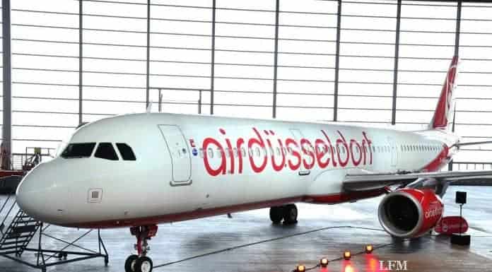 airberlin enthüllt neuen A321-Flieger „airdüsseldorf“