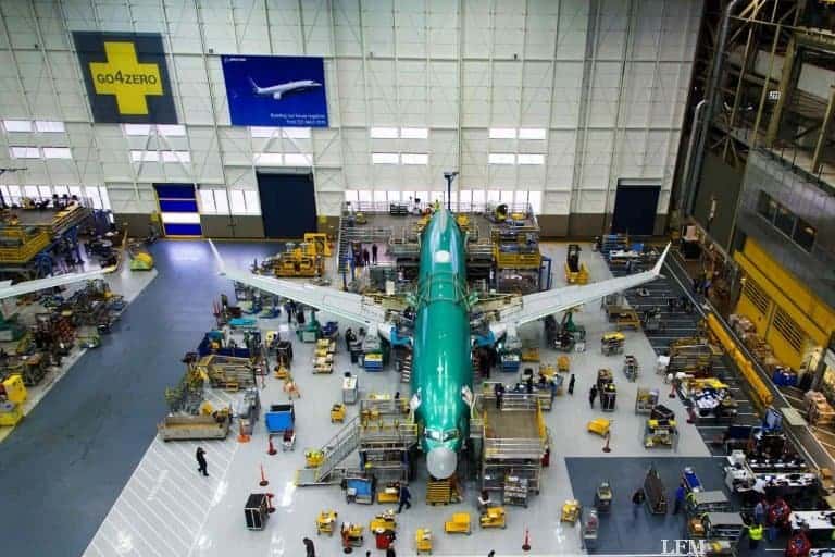 Erste Boeing 737 MAX im Bau