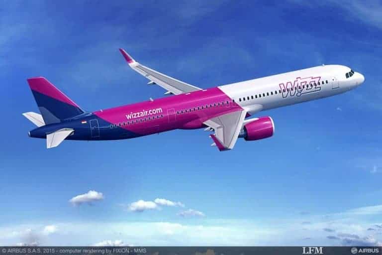 Wizz Air wächst mit 110 A321neo Flugzeugen in Europa