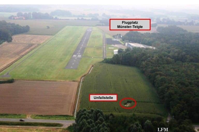 Kollision mit Schleppseil: UL stürzt in Maisfeld