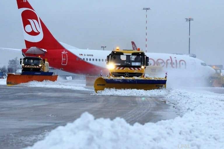 Fahr- und Funktraining für den Winter am Flughafen Stuttgart