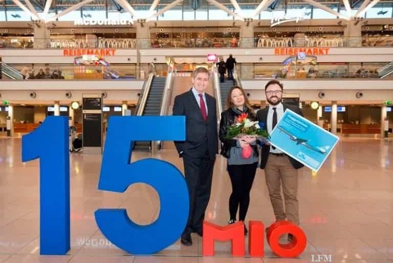 15.000.000-Marke am Flughafen Hamburg geknackt