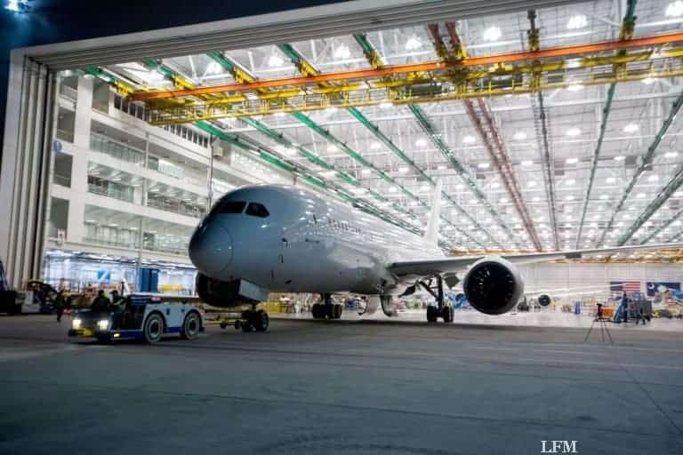 100. 787 Dreamliner aus dem Boeing-Werk in South Carolina