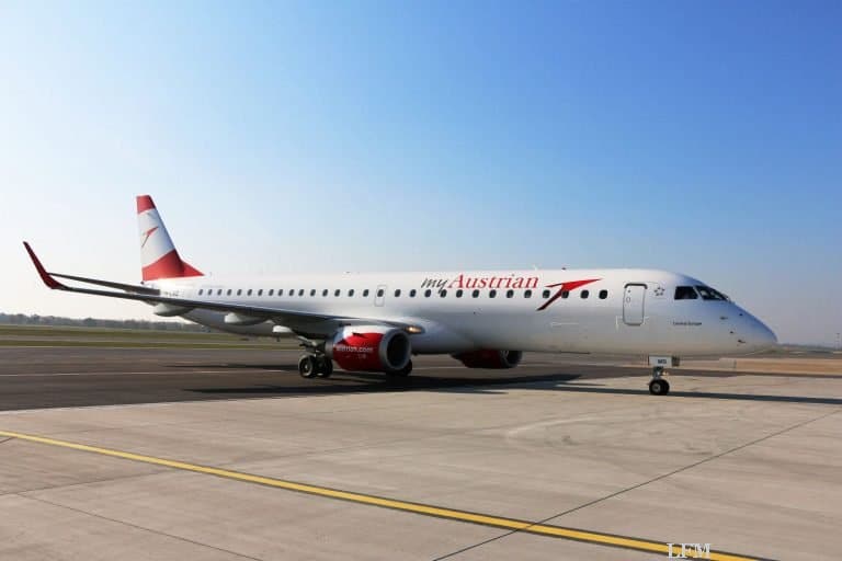 Offizieller Erstflug für Embraer 195 bei Austrian Airlines