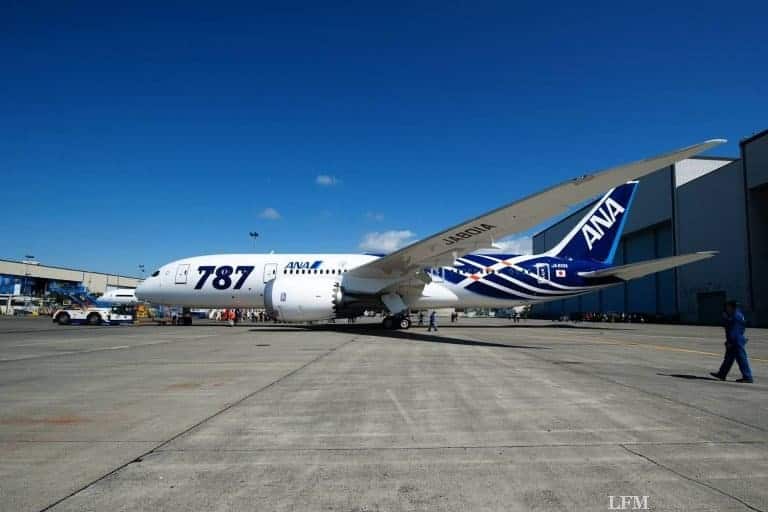 ANA führte 100.000. 787 Dreamliner-Flug durch