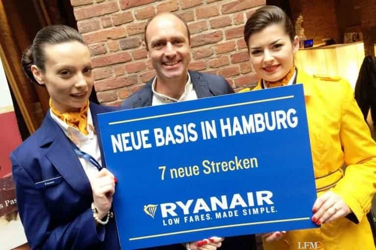 Ryanair verdoppelt mit Flughafen-Basis Angebot ab Hamburg