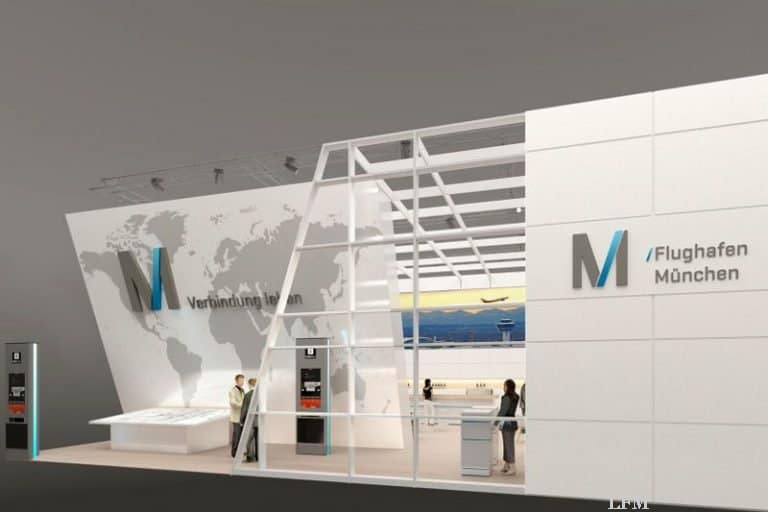 FMG-Stand in 15 mal 15 Metern auf der ITB