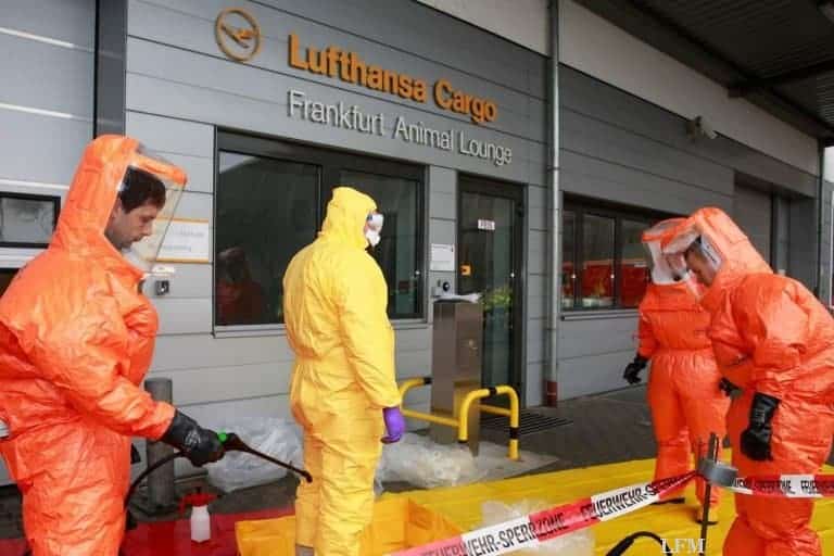 Tierseuche in der Animal Lounge: Fraport probt den Ernstfall