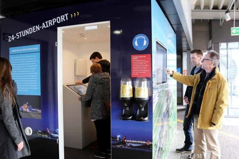 Erhören in der Erlebniswelt: Hannover Airport mit Schall-Labor