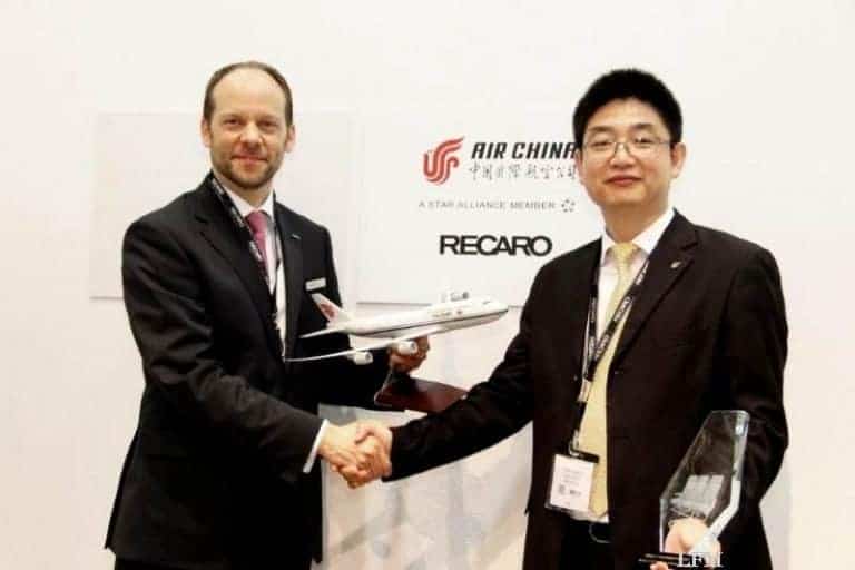 Air China bestuhlt Airbus A350 mit Recaro CL3710