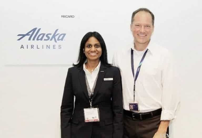 Boeing 737 MAX der Alaska Airlines exklusiv mit Recaro-Sitzen