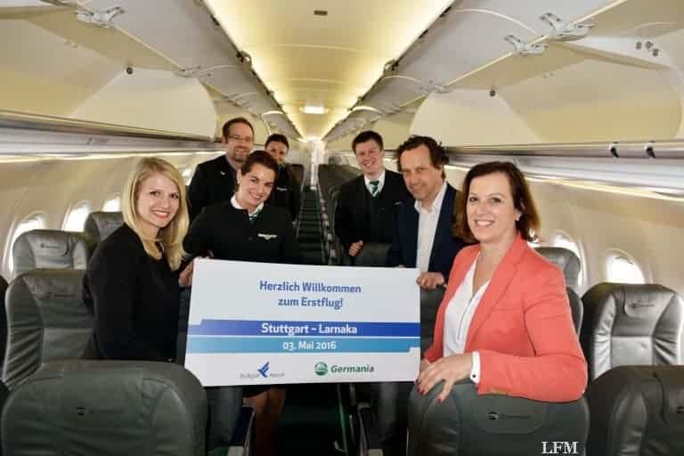 Germania mit Ziel Zypern neu am Flughafen Stuttgart