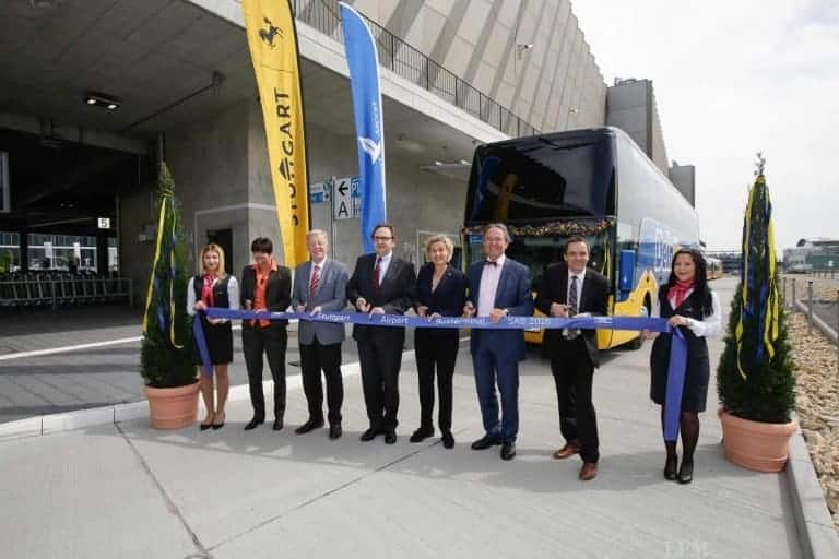 Fernbusbahnhof SAB am Flughafen Stuttgart eröffnet