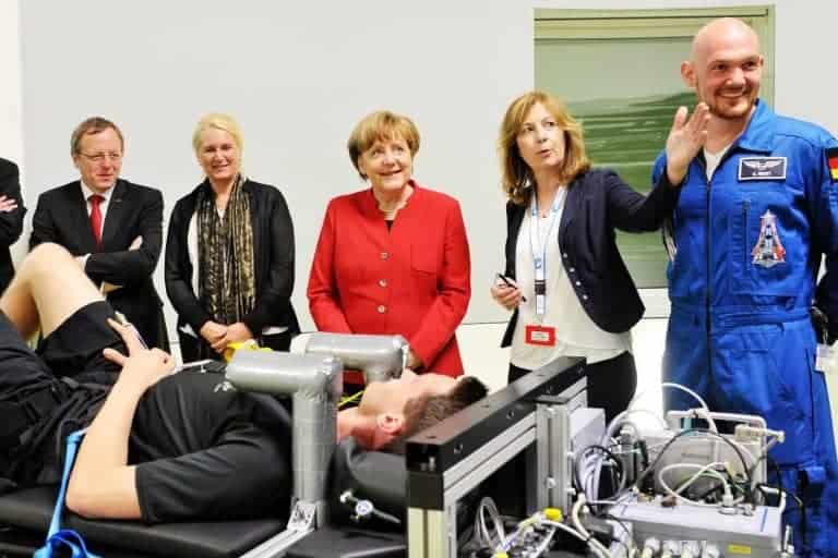 Angela Merkel beim EAC und DLR in Köln