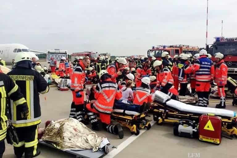 Notfallübung am FMO mit 1.100 Beteiligten