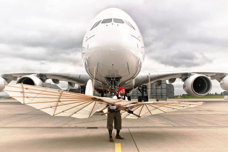 Normalsegelapparat trifft auf Airbus A380