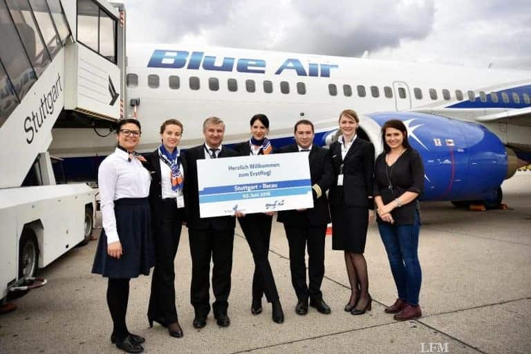 Stuttgart – Bacau mit Blue Air gestartet