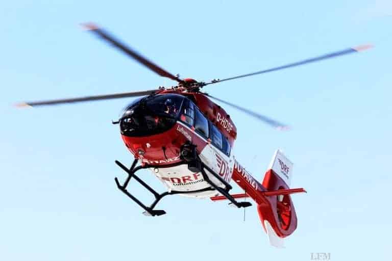 HEMS von Bucher in der H135 der DRF
