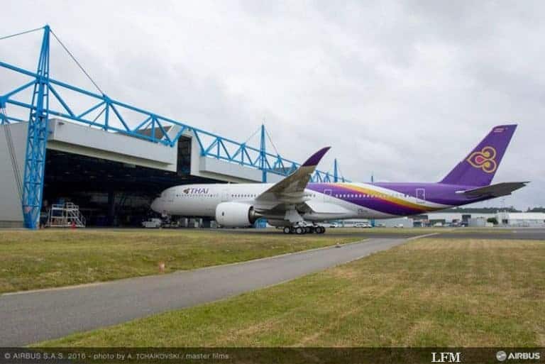 Erster Airbus A350-900 XWB für THAI bald fertig