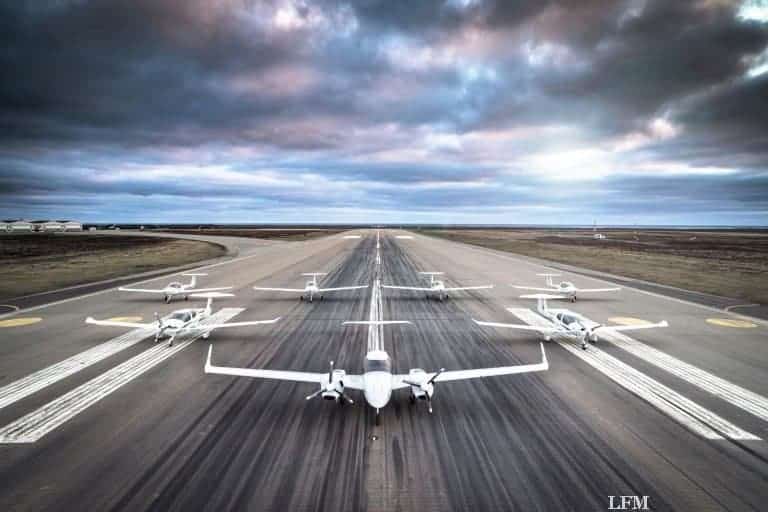 DA40 Tundra Star flog zur Flugschule nach Island