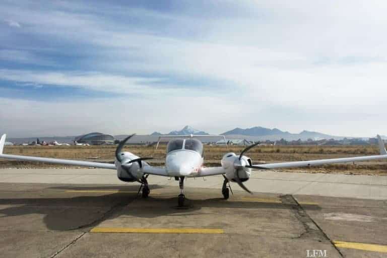 Diamond DA42 MPP am Flughafen El Alto in La Paz getestet