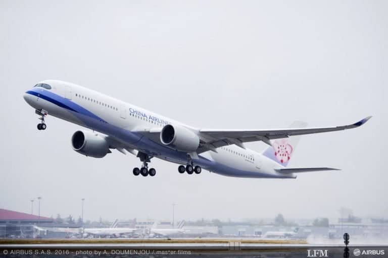 Jungfernflug für ersten A350 XWB für China Airlines