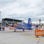 Flughafen Salzburg feierte mit Abfang-Show am Himmel