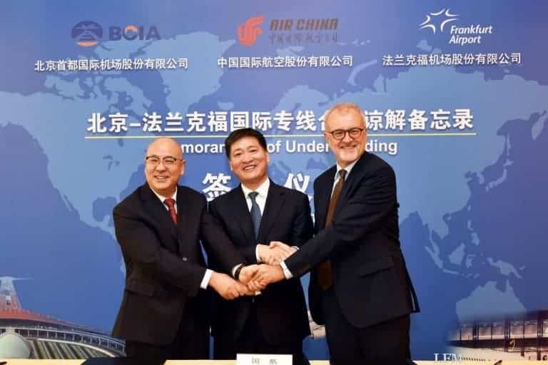 Flughäfen und Frankfurt und Peking wollen Verkehre ausbauen