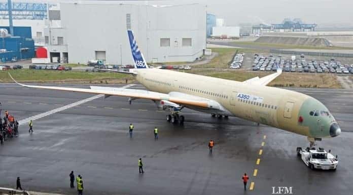 Erste A350 XWB kommt zur nächsten Teststation