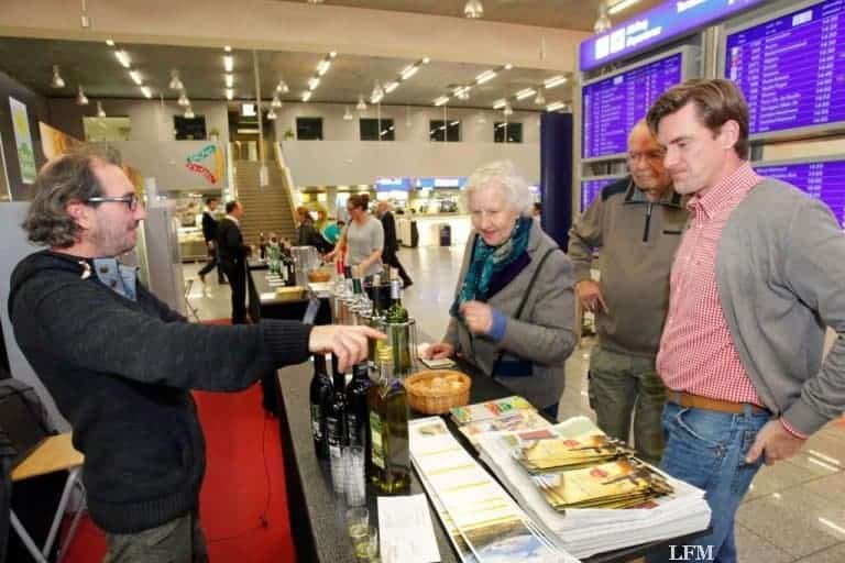 Einfliegen zur Weinmesse am Fraport