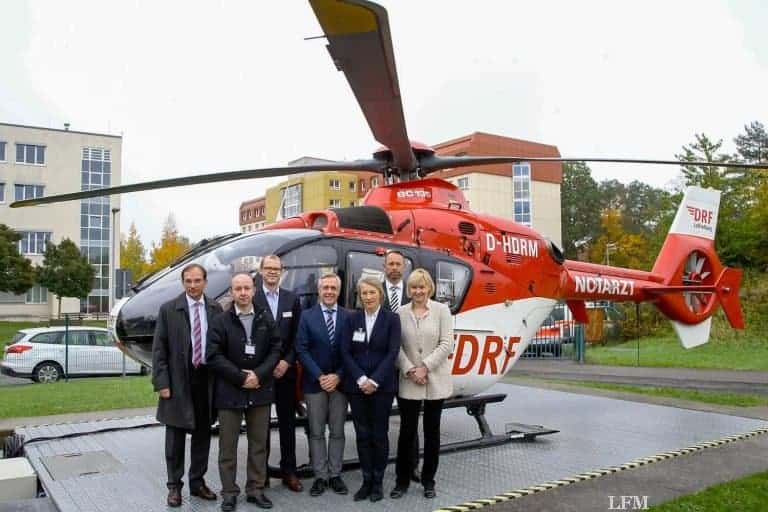 Zwickau feiert Jubiläum mit Rettungshubschrauber