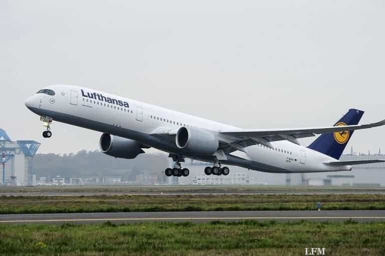 Erstflug der A350-900 für Lufthansa