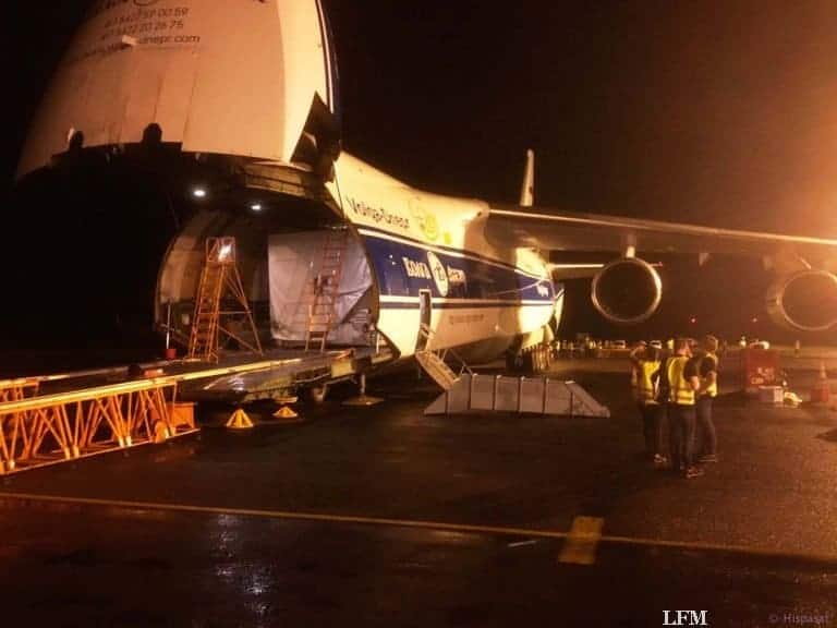 SmallGEO H36W-1 nach Kourou verladen