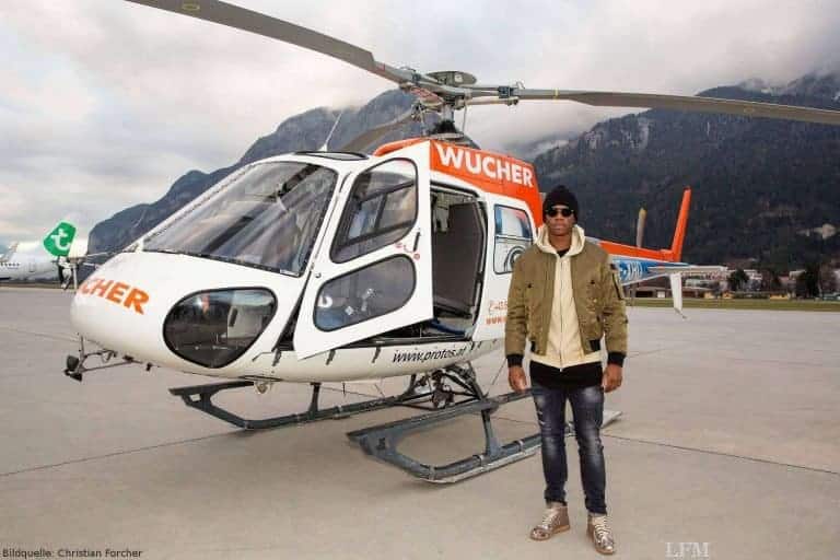 FC Bayern-Star Alaba zum Rundflug über Innsbruck