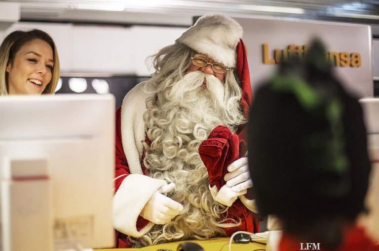 Frankfurt – Ivalo: Weihnachtsmann jetzt per Flugzeug