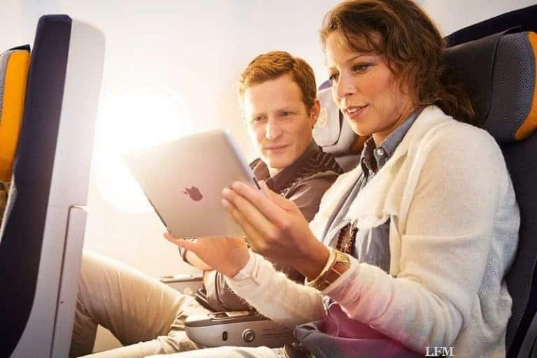 Breitband-Verbindung für Flugzeuge bei Austrian Airlines