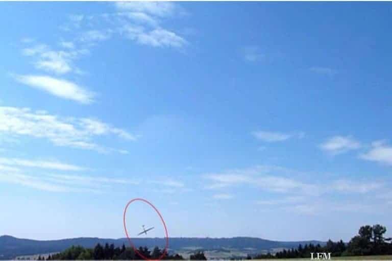 Amateur hielt Sturzflug von Segler im Ottenberg fest