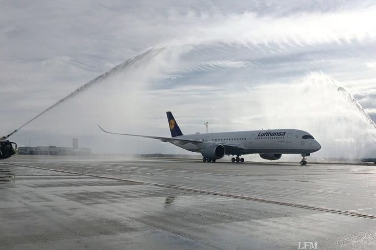 Ankunft der zweiten Lufthansa A350-900