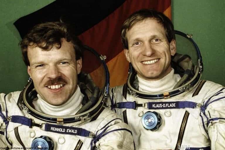 Kosmonaut Klaus-Dietrich Flade vor 25 Jahren auf der Mir