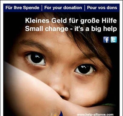 Germanwings sammelt Restgeld-Spenden für HelpAlliance an Bord