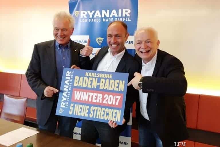 Ryanair bedient fünf neue Ziele ab Baden-Baden