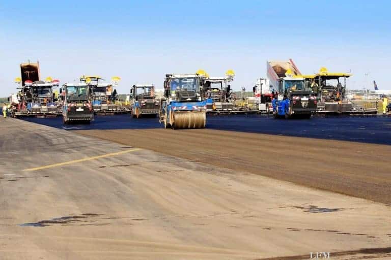 Startbahn 18 West in Frankfurt wird neu beschichtet